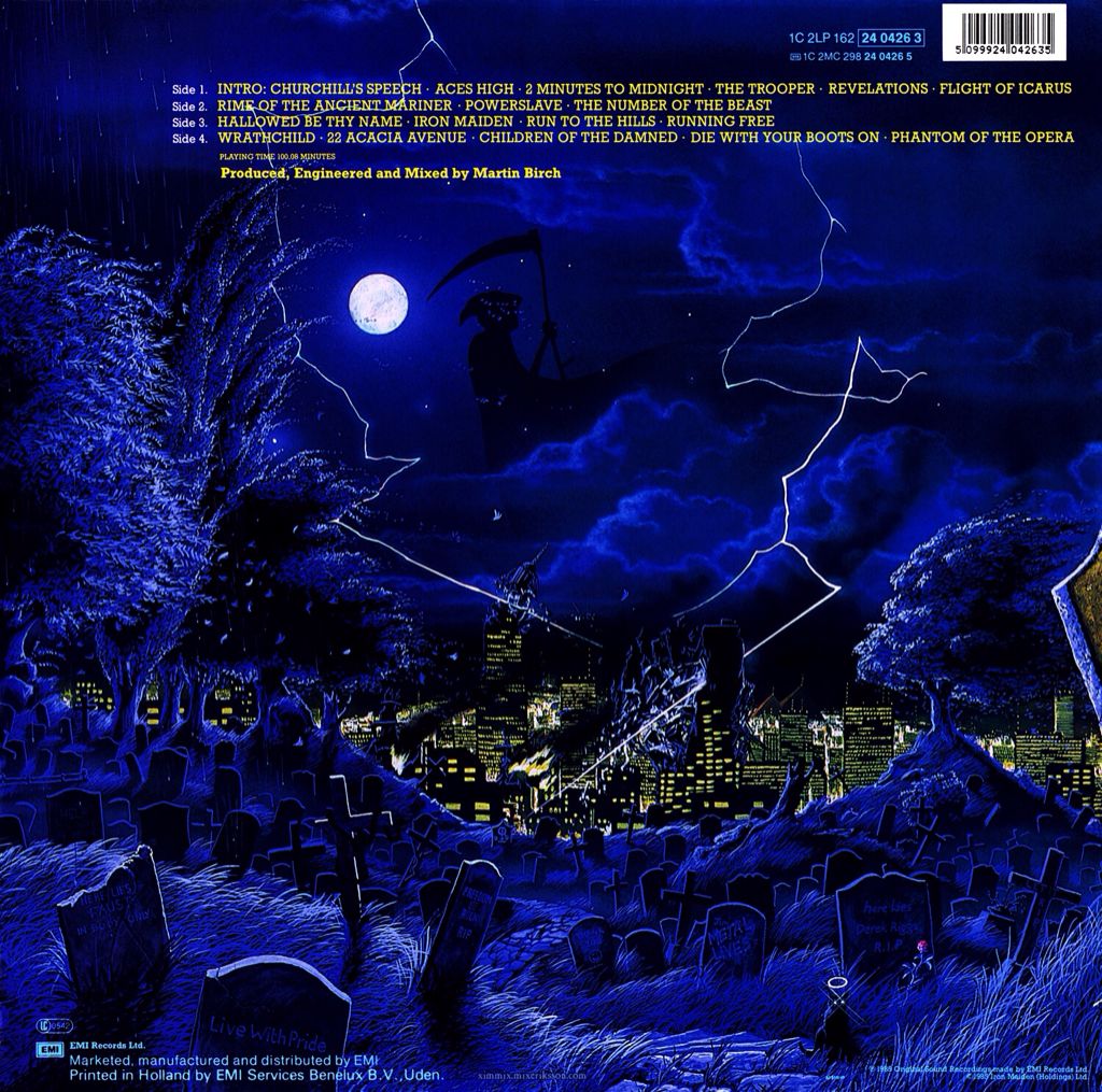 Live After Death - Iron Maiden (12” - 100) music collectible [Barcode 5099924042635] - Main Image 2