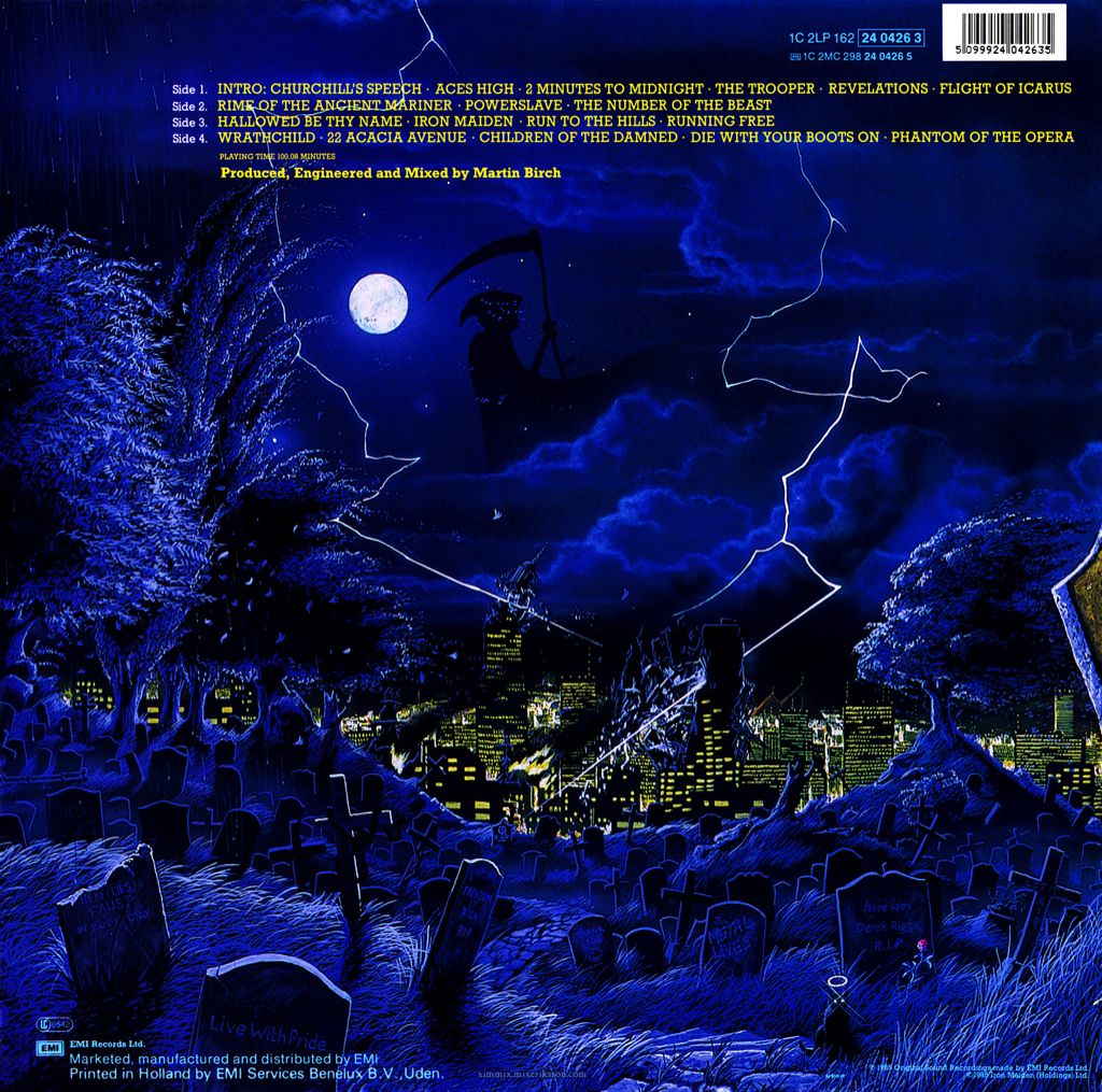Live After Death - Iron Maiden (12” - 100) music collectible - Main Image 2
