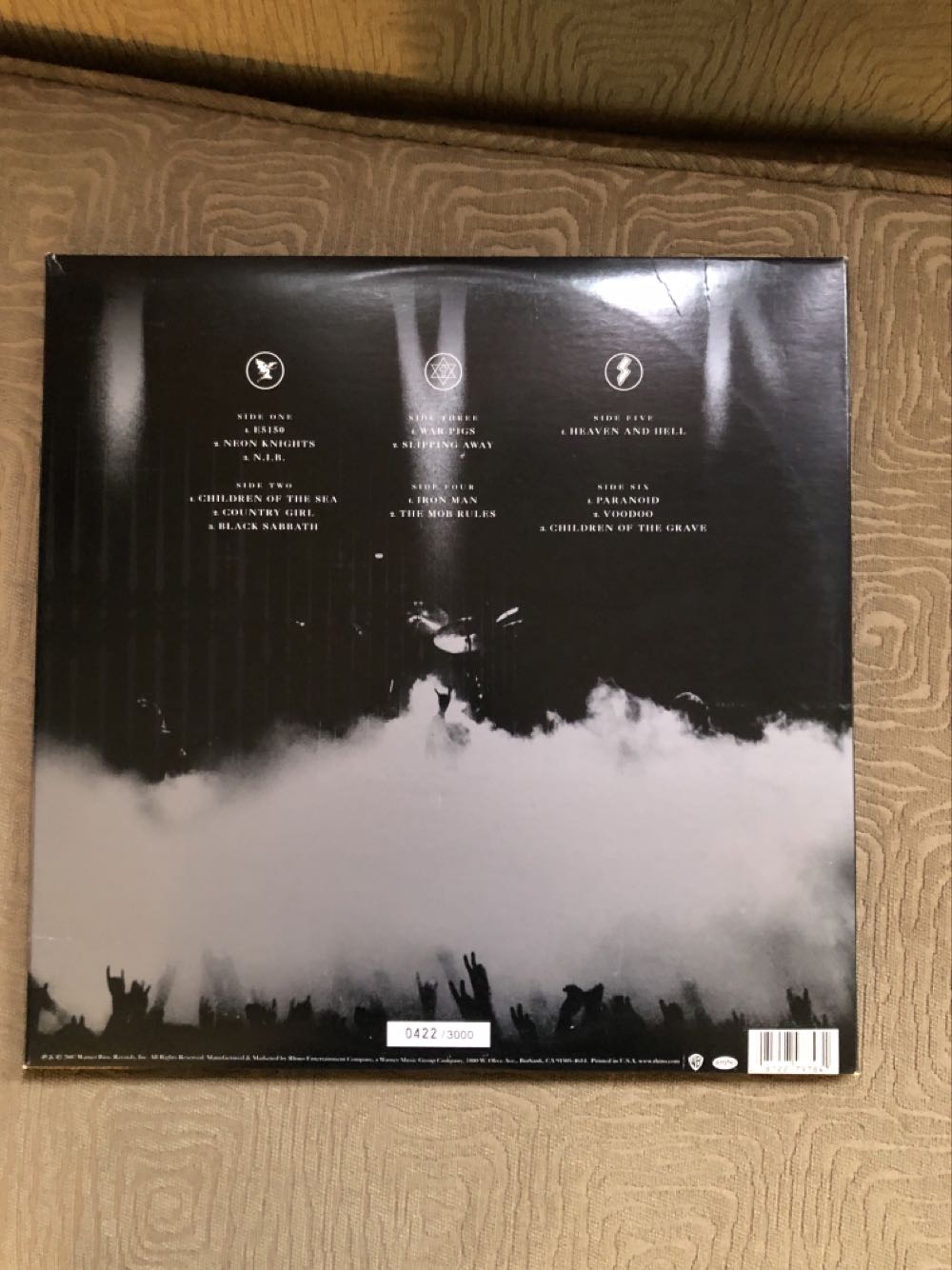 Live At Hammersmith Odeon - Black Sabbath (12”) music collectible [Barcode 081227978471] - Main Image 4