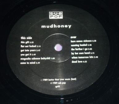 Mudhoney - Mudhoney (12”) music collectible [Barcode 098787004410] - Main Image 4
