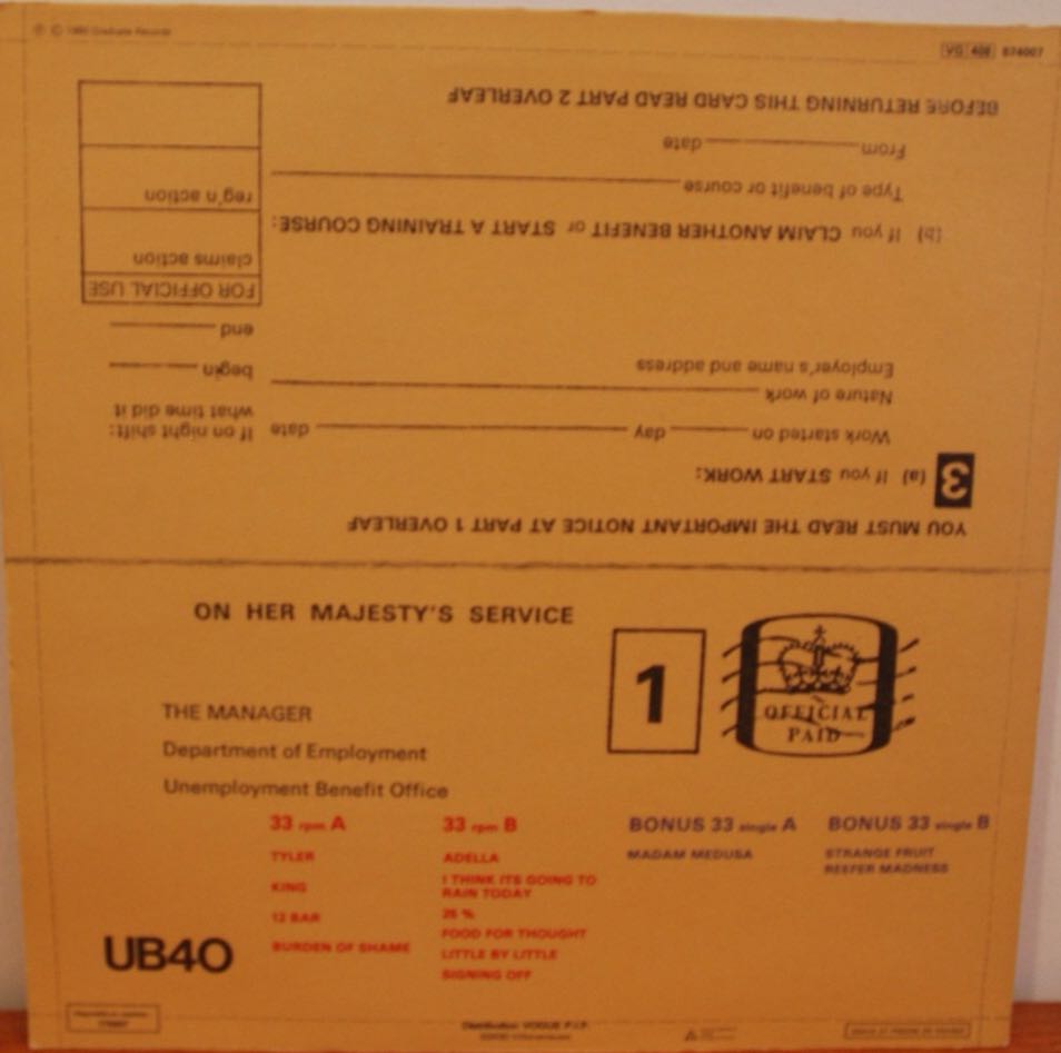 Signing Off - UB40 (12” - 66:22) music collectible - Main Image 2