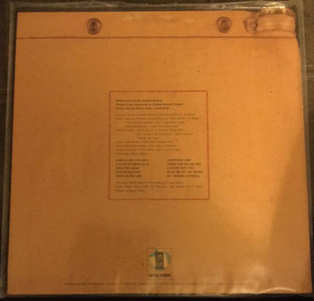 Saturate Before Using - Browne, Jackson (12”) music collectible - Main Image 2