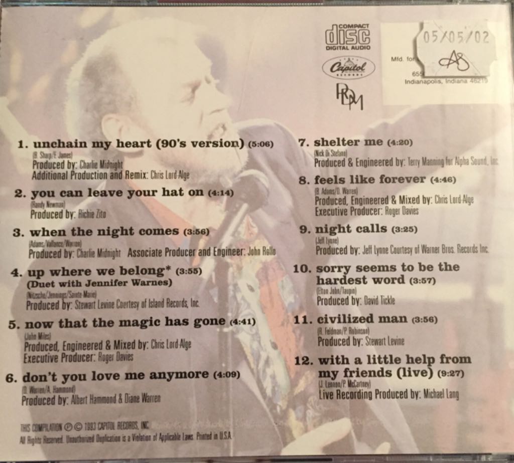 Best Of Joe Cocker, The - Joe Cocker (CD) music collectible - Main Image 2