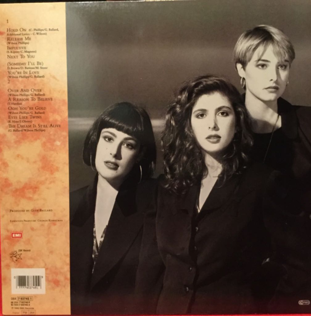 Wilson Phillips - Wilson Phillips (12” - 46) music collectible [Barcode 077779374519] - Main Image 2