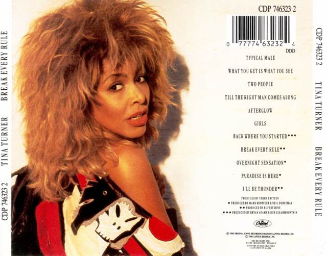 Break Every Rule - Tina Turner (CD - 50) music collectible [Barcode 077774632324] - Main Image 2