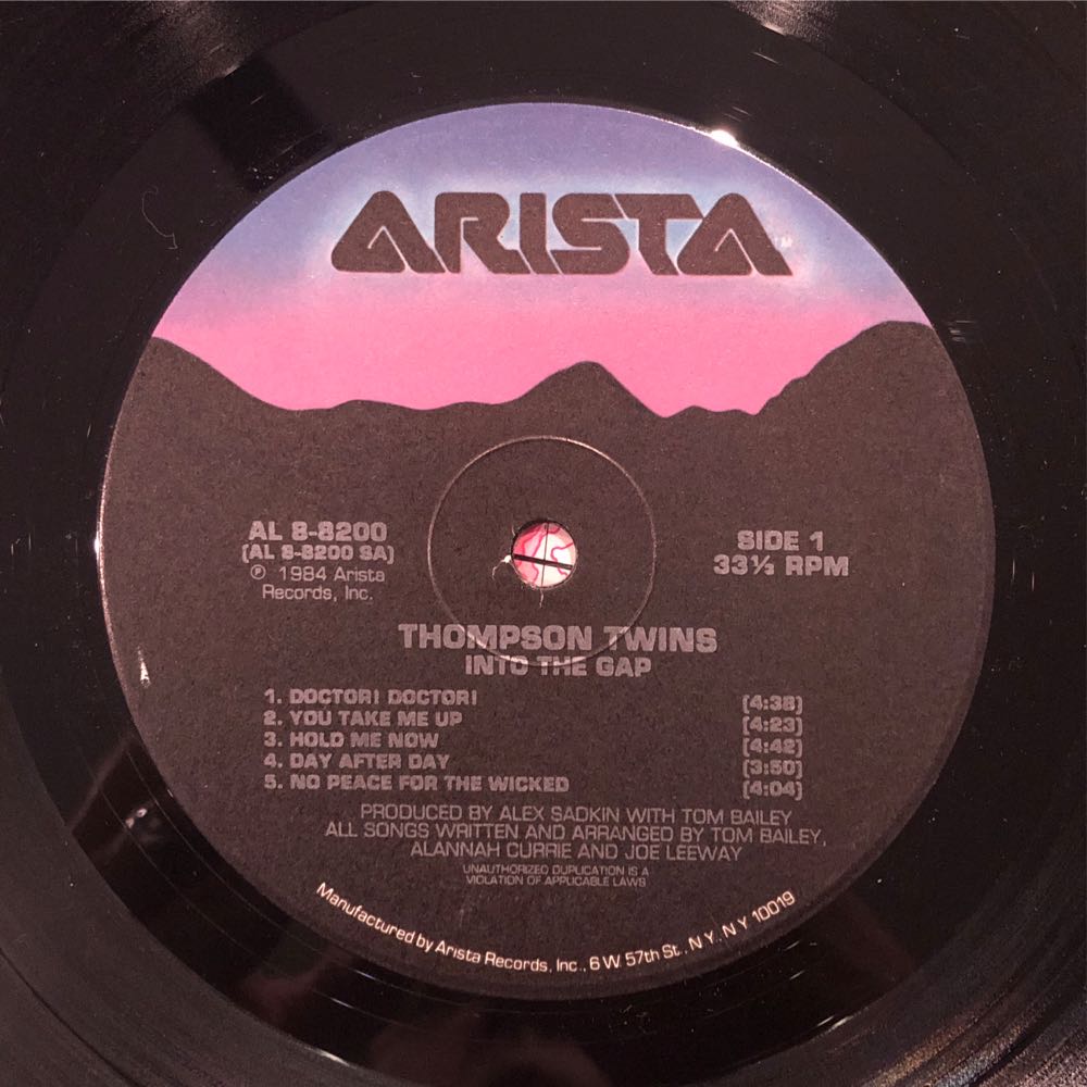 Into The Gap - Thompson Twins (12” - 42) music collectible [Barcode 078221842419] - Main Image 3