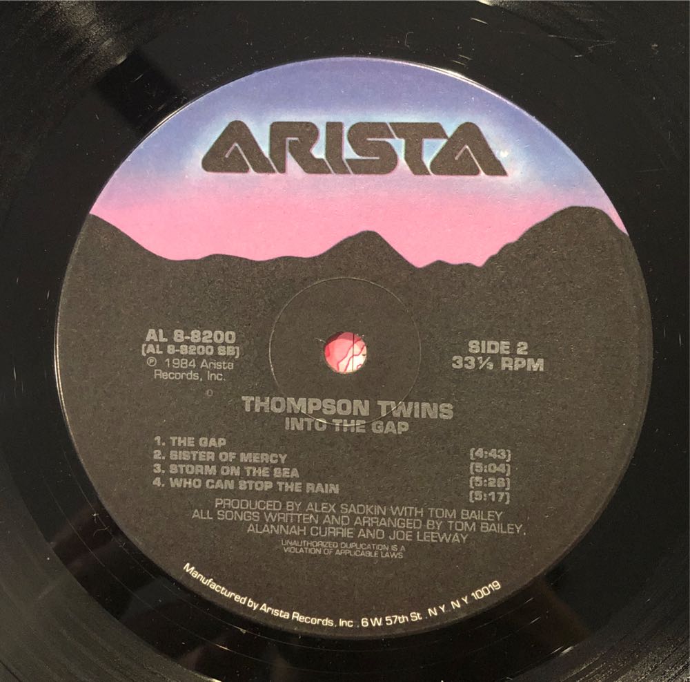 Into The Gap - Thompson Twins (12” - 42) music collectible [Barcode 078221842419] - Main Image 4