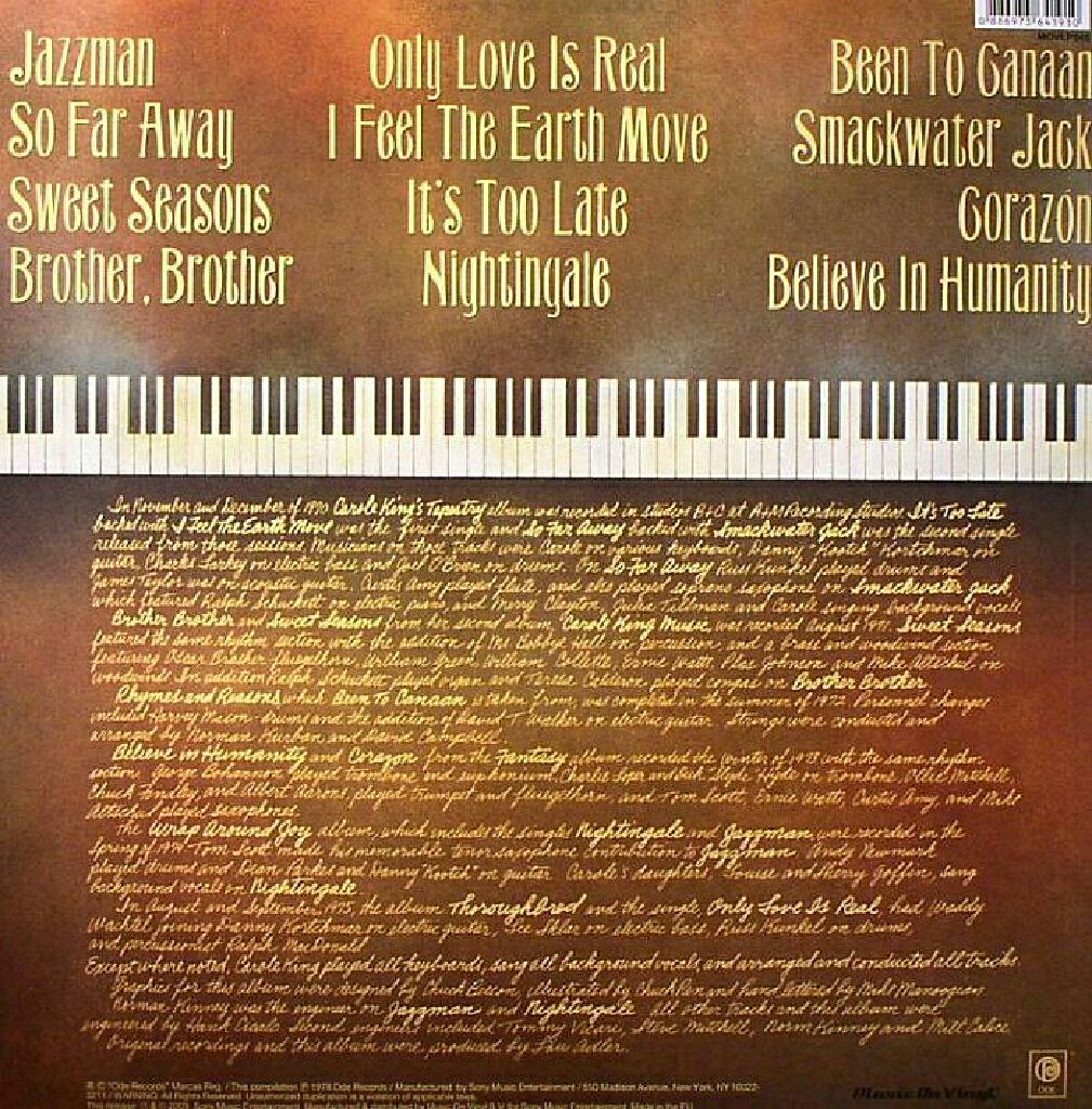 Her Greatest Hits - King, Carole (12”) music collectible - Main Image 2