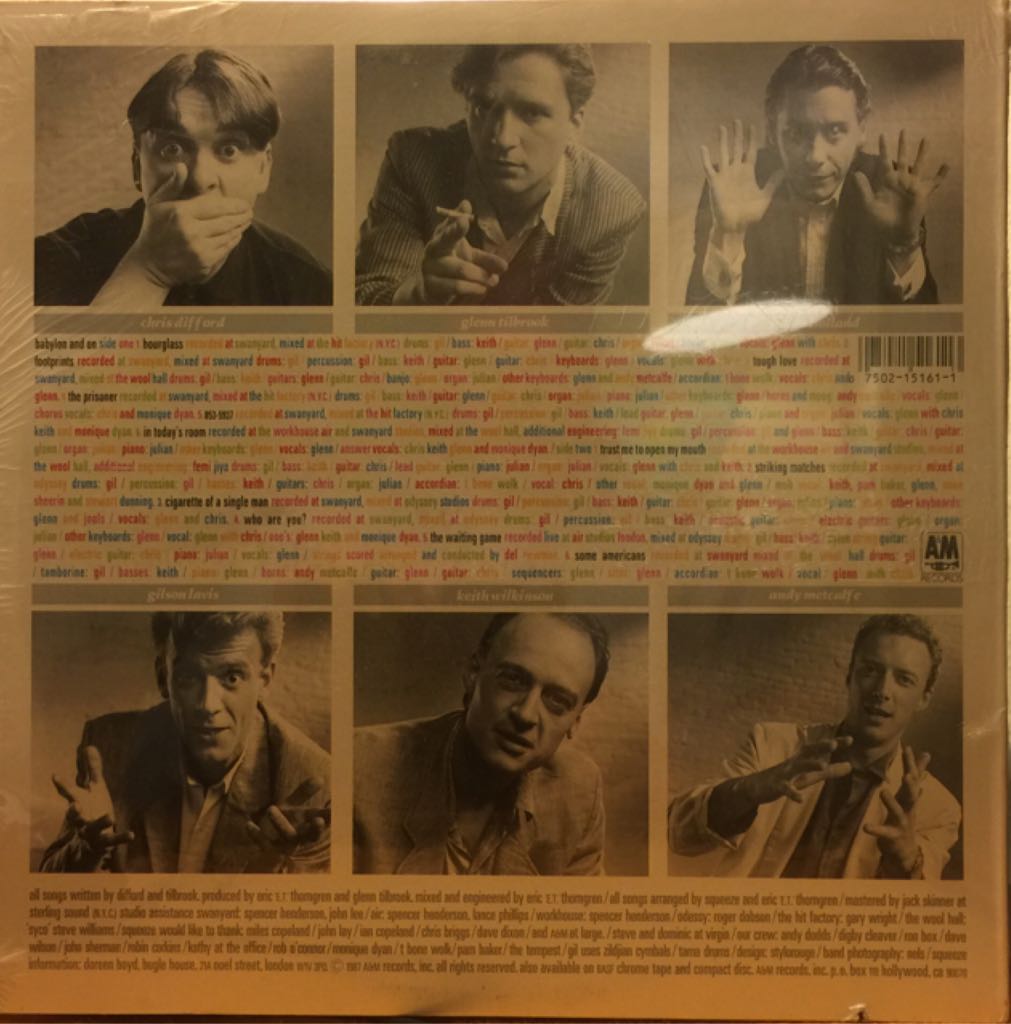 Babylon And On - Squeeze (12”) music collectible - Main Image 2