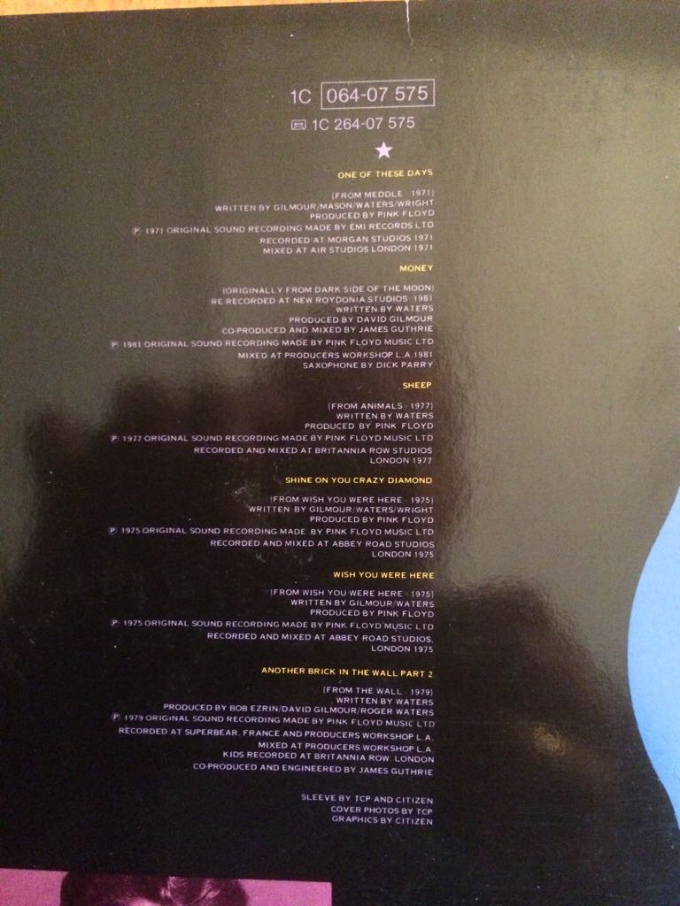 A Collection Of Great Dance Songs - Pink Floyd (12”) music collectible - Main Image 2