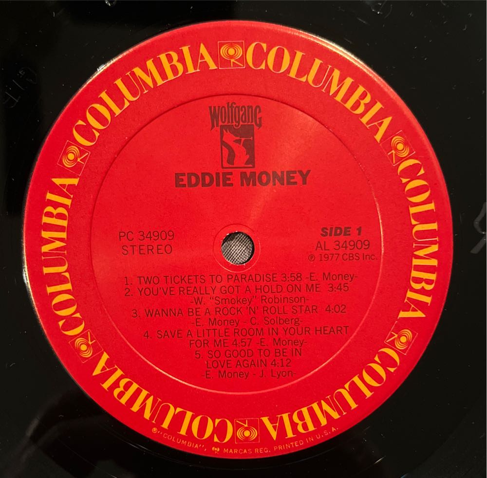 Eddie Money - Money, Eddie (12”) music collectible - Main Image 3