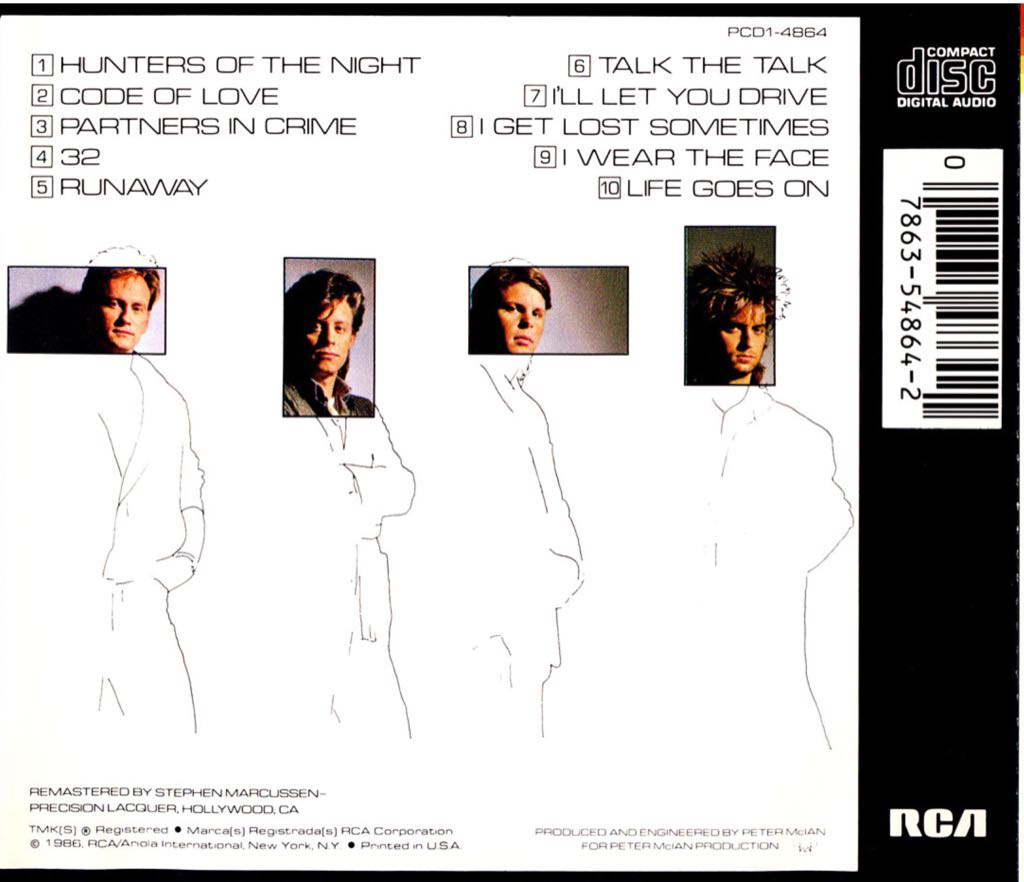 I Wear The Face - Mr Mister (12” - 45:28) music collectible [Barcode 078635486414] - Main Image 2