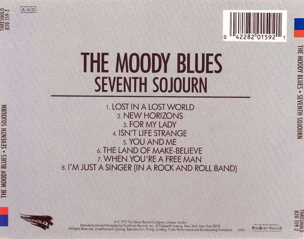 Seventh Sojourn - Moody Blues, The (CD) music collectible [Barcode 042284477321] - Main Image 2
