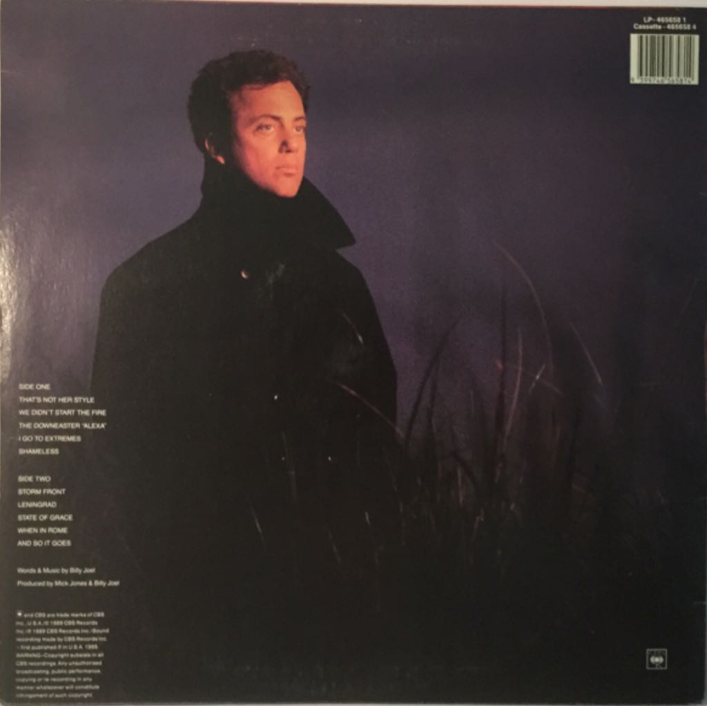 Storm Front - Joel, Billy (12”) music collectible [Barcode 9399746565814] - Main Image 2