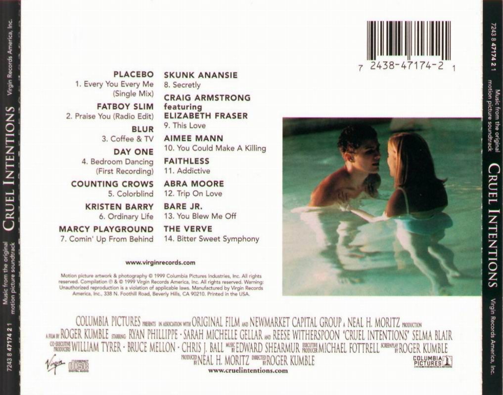 Cruel Intentions - Various Artist - Soundtrack (12”) music collectible [Barcode 724384717421] - Main Image 2