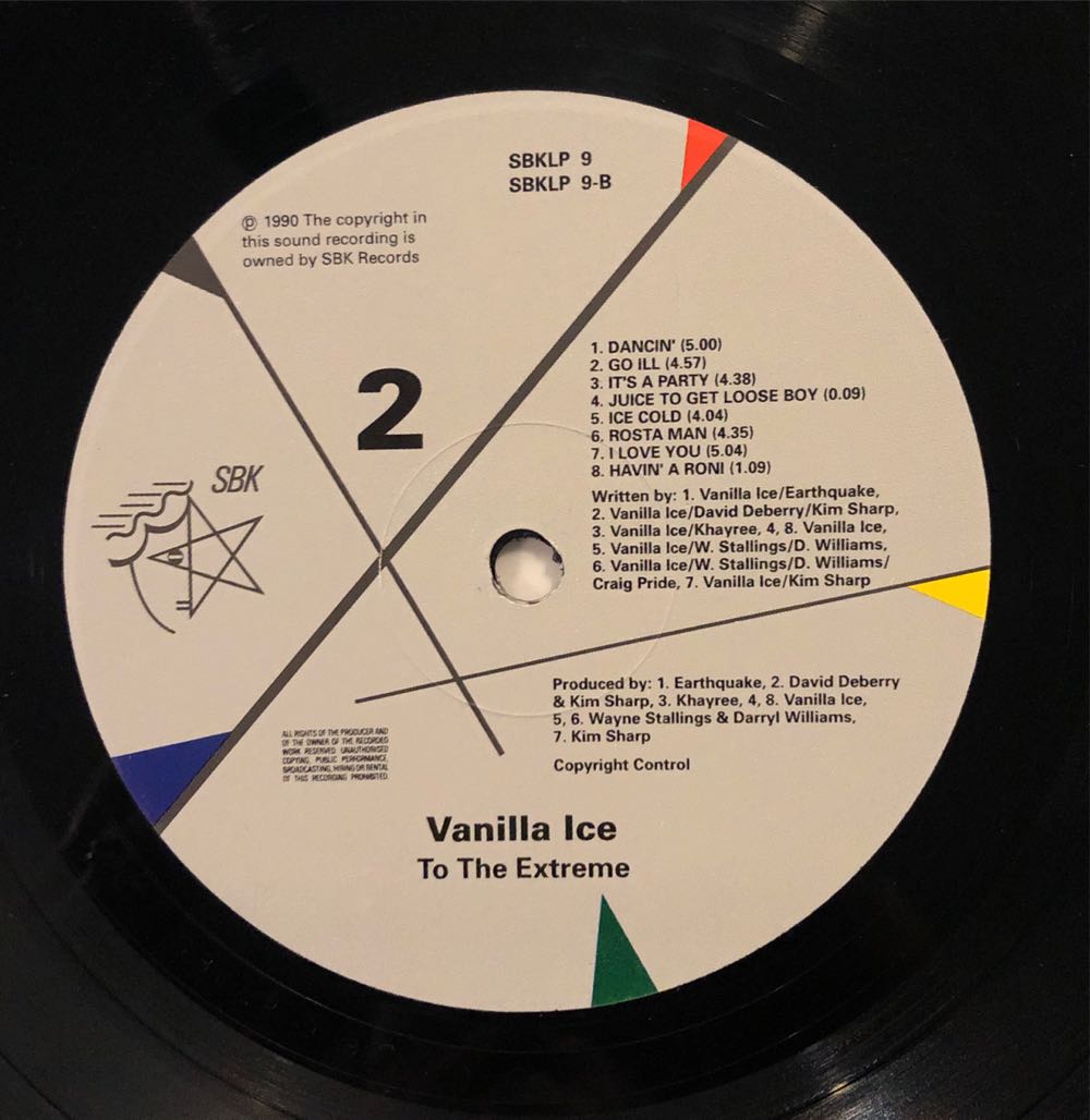 Vanilla Ice - To the Extreme - Vanilla Ice (12”) music collectible [Barcode 077779532513] - Main Image 4