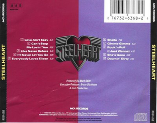 Steelheart - Steelheart (CD) music collectible [Barcode 008811031428] - Main Image 2
