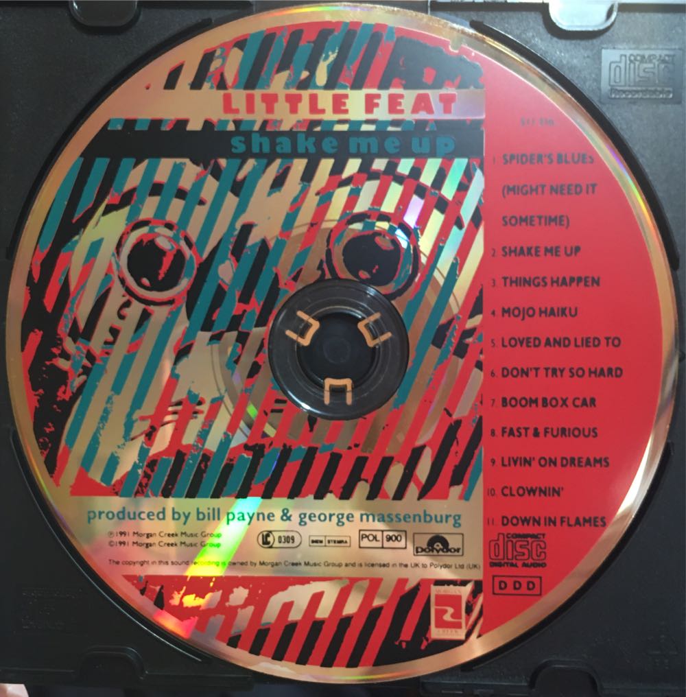 Shake Me Up - Little Feat (CD) music collectible [Barcode 729592000525] - Main Image 3