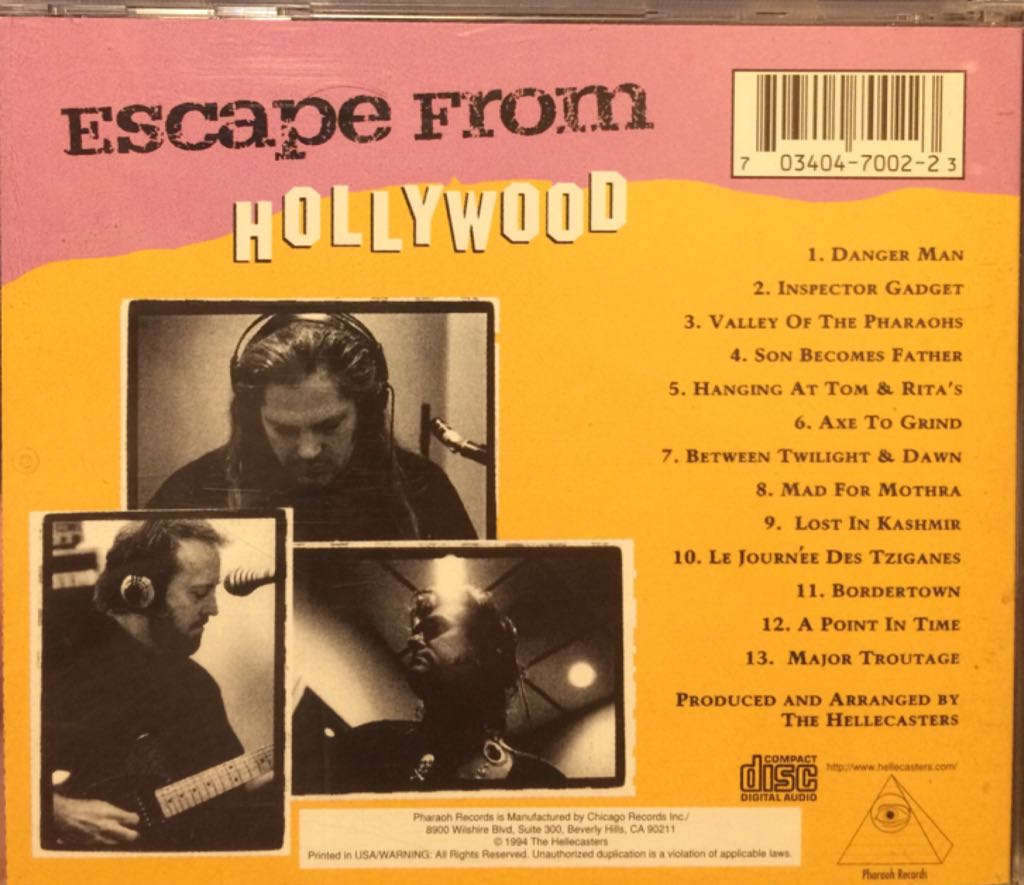 Escape From Hollywood - Hellecasters, The (CD) music collectible [Barcode 703404700223] - Main Image 2
