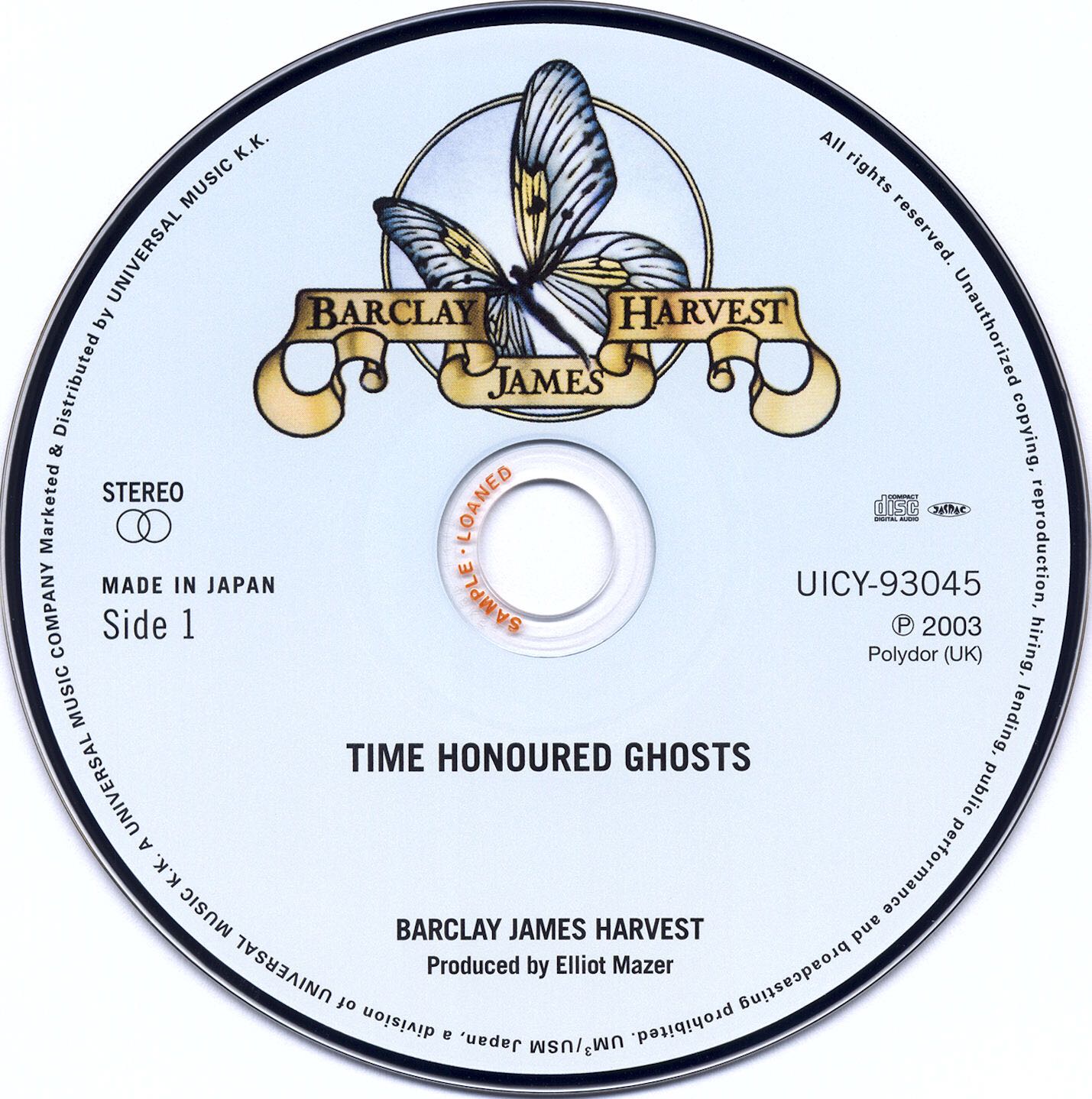 Time Honoured Ghosts - Barclay James Harvest (CD - 43) music collectible [Barcode 042283154322] - Main Image 4