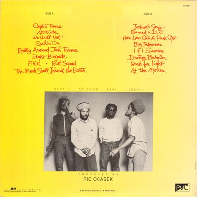 Rock for Light - Bad Brains (12” - 38) music collectible - Main Image 2