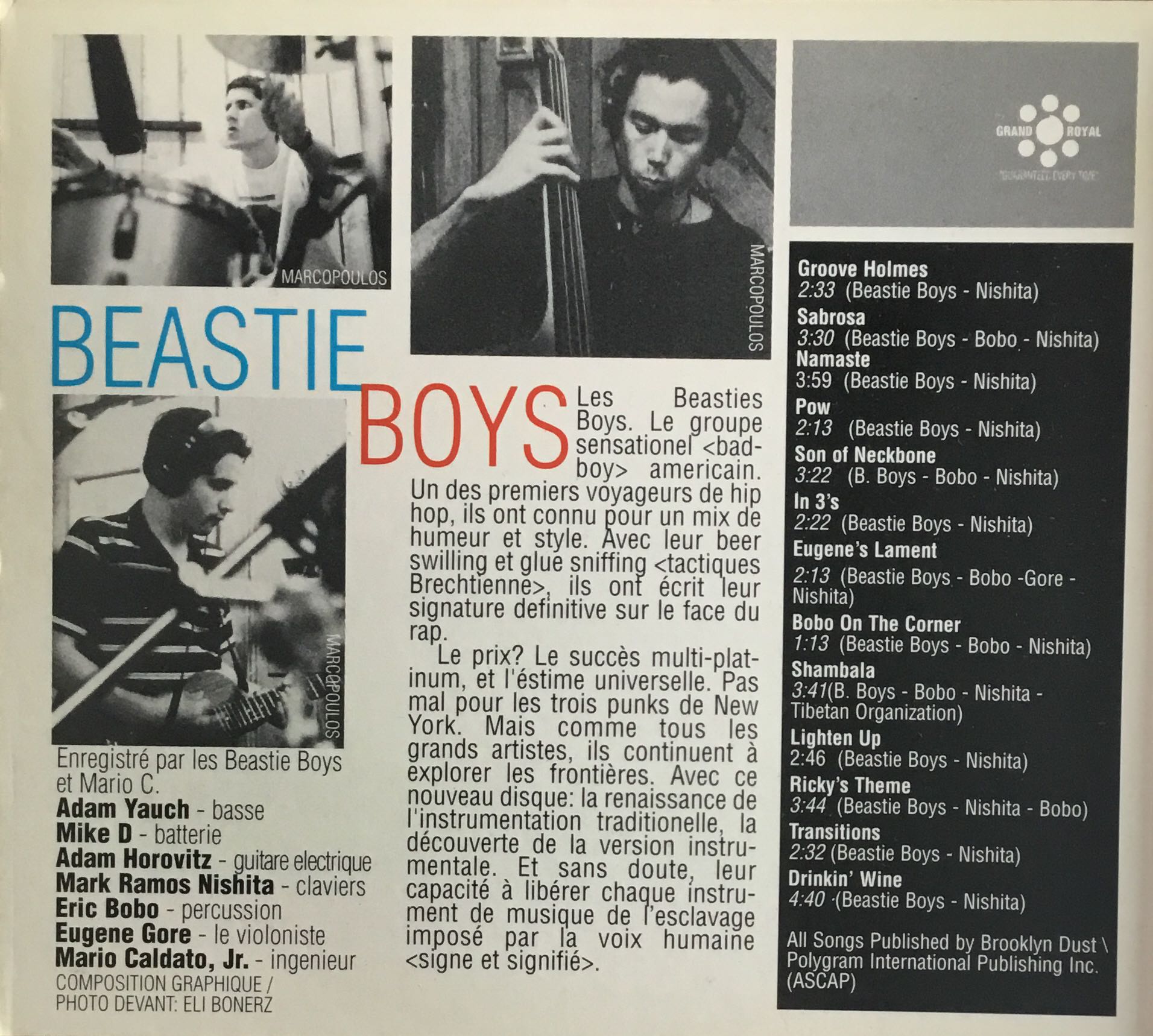The In Sound from Way Out! - Beastie Boys (CD - 39) music collectible [Barcode 724383359028] - Main Image 3
