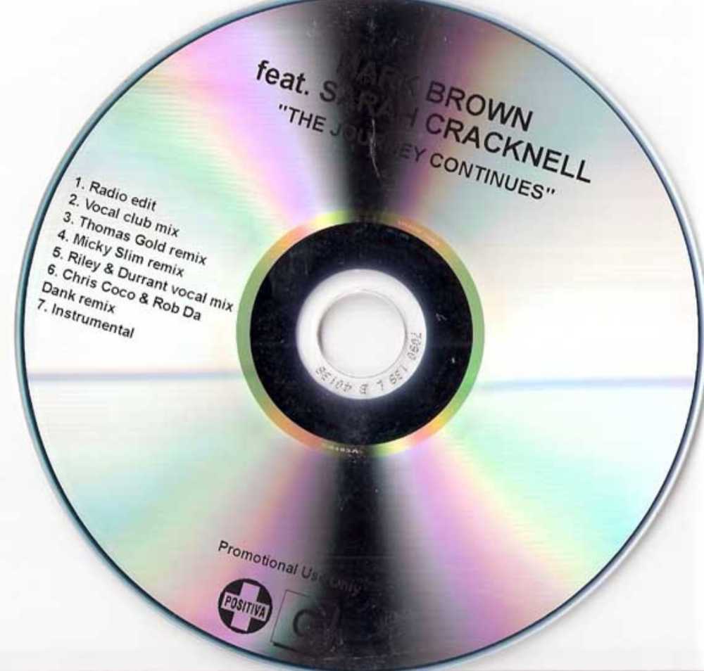 01 - CD Single - Mark Brown feat. Sarah Cracknell - The Journey Continues - Brown, Mark Feat. Sarah Cracknell (CD - 37) music collectible [Barcode 5099952121708] - Main Image 3