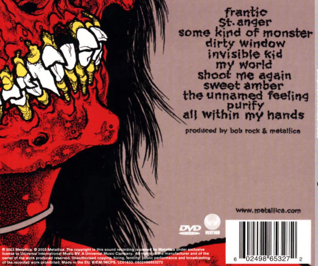 St. Anger - Metallica (CD) music collectible - Main Image 2