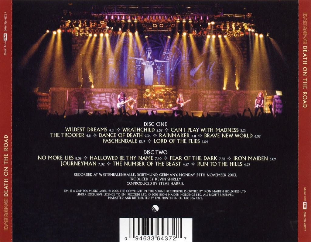 Death On The Road [Picture Disc] - Iron Maiden (12” - 94) music collectible [Barcode 5099968213527] - Main Image 2