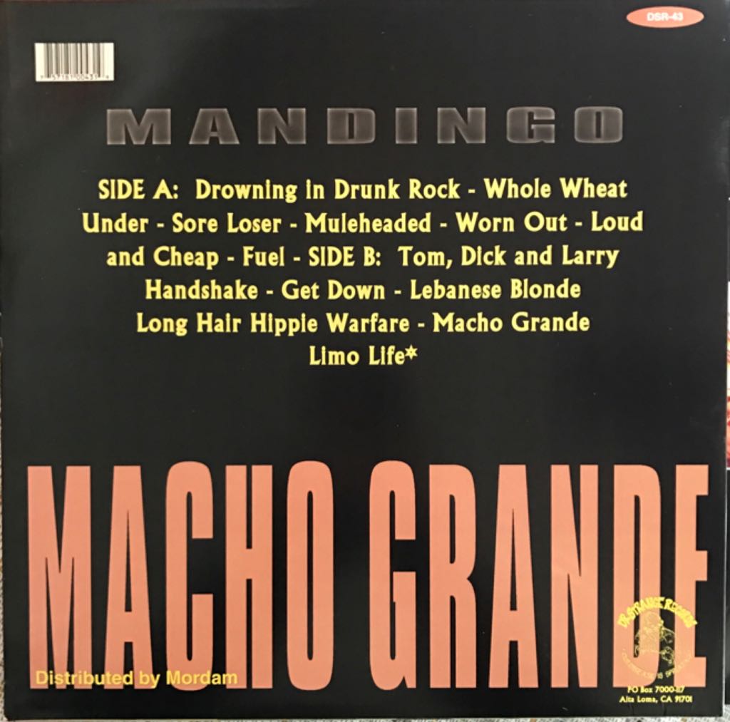 Macho Grande - Mandingo (CD) music collectible [Barcode 757181004326] - Main Image 2