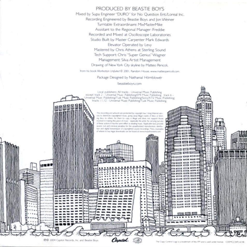 To The 5 Boroughs - Beastie Boys (AAC) music collectible [Barcode 724357863407] - Main Image 2