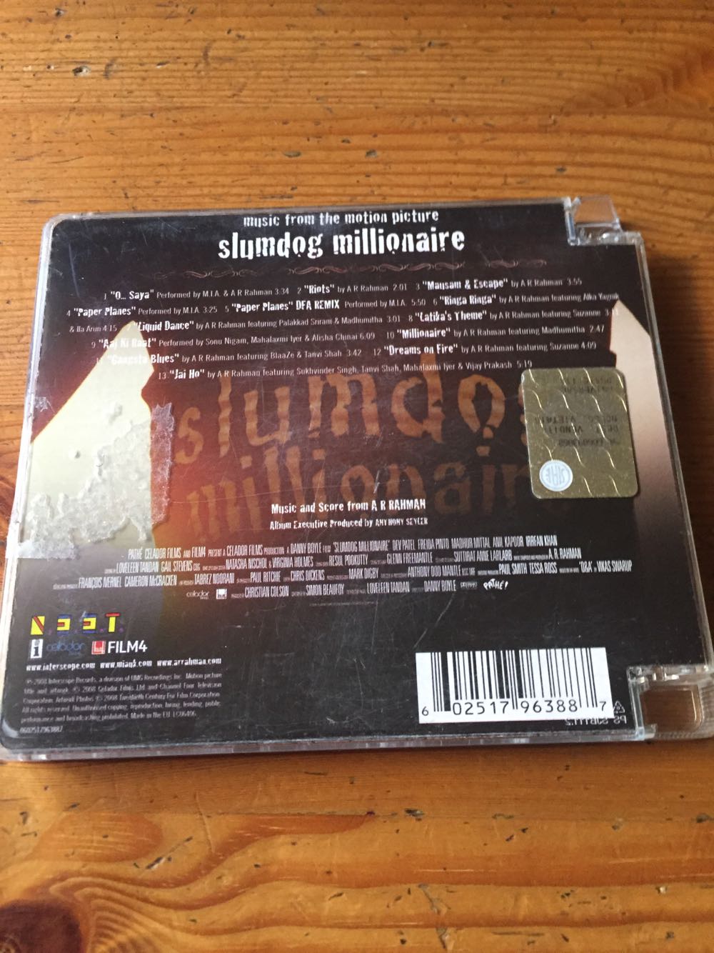 Slumdog Millionaire - Soundtrack (CD) music collectible [Barcode 602517963887] - Main Image 3