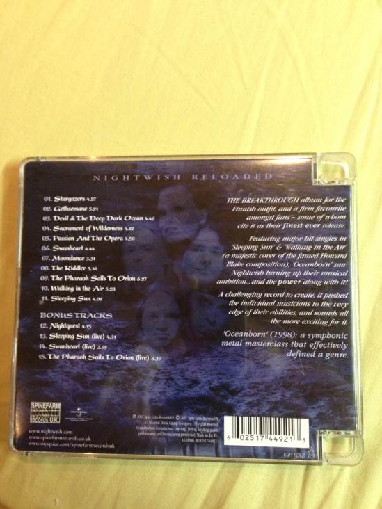 Oceanborn - Nightwish (CD - 72:49) music collectible [Barcode 602517449213] - Main Image 2