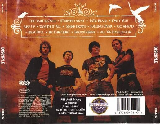 Disciple - Disciple (CD) music collectible [Barcode 000768368121] - Main Image 2