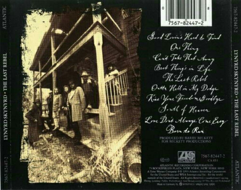 Last Rebel - Lynyrd Skynyrd (CD - 50) music collectible [Barcode 075678244728] - Main Image 2