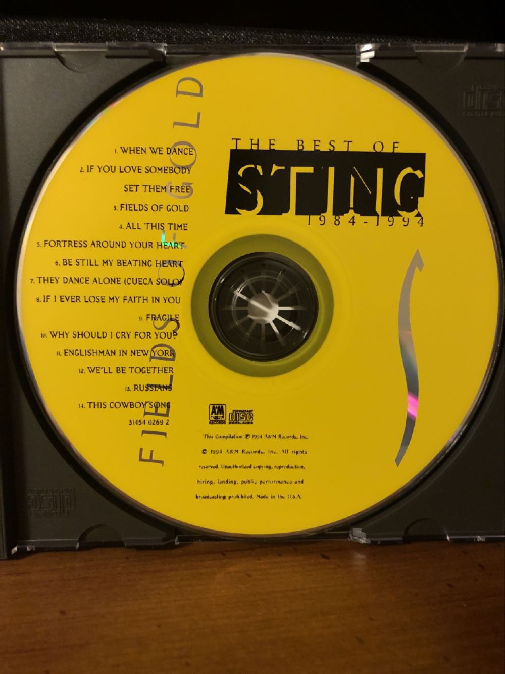 Fields Of Gold - Sting (CD - 67) music collectible [Barcode 731454026925] - Main Image 4