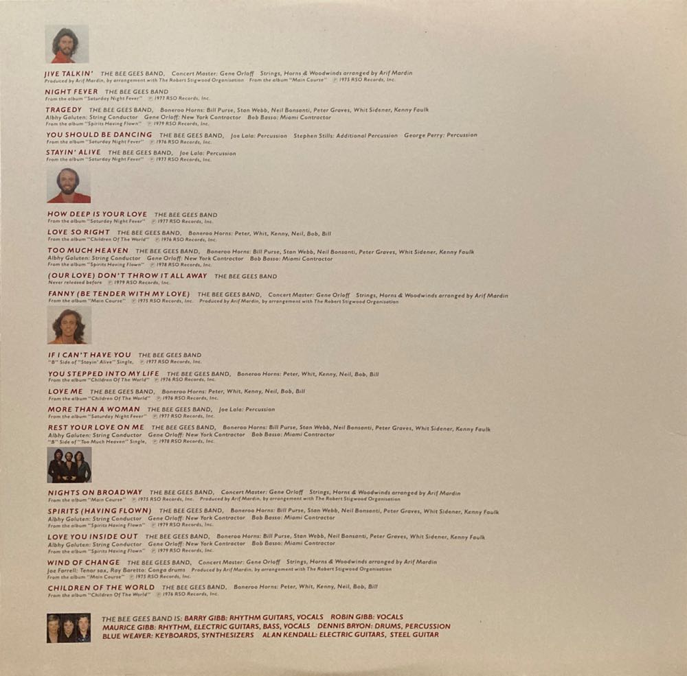 Greatest - Bee Gees (12” - 83) music collectible - Main Image 4