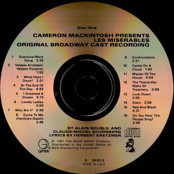 Les Miserables (Orig. Broadway Cast) - Soundtrack (CD - 104) music collectible - Main Image 4