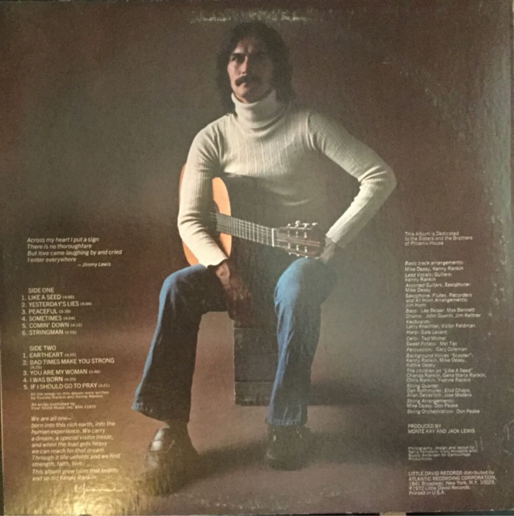 Like A Seed - Kenny Rankin (12”) music collectible - Main Image 2