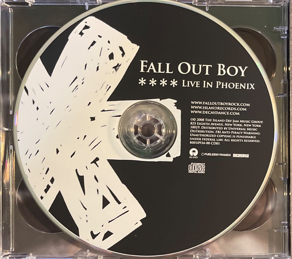 Live in Phoenix - Fall Out Boy (CD - 56) music collectible [Barcode 602517644540] - Main Image 3