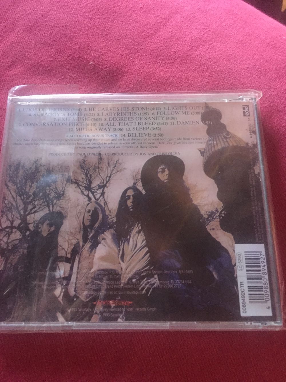 Edge Of Thorns - Savatage (CD - 60) music collectible [Barcode 4009880894927] - Main Image 3