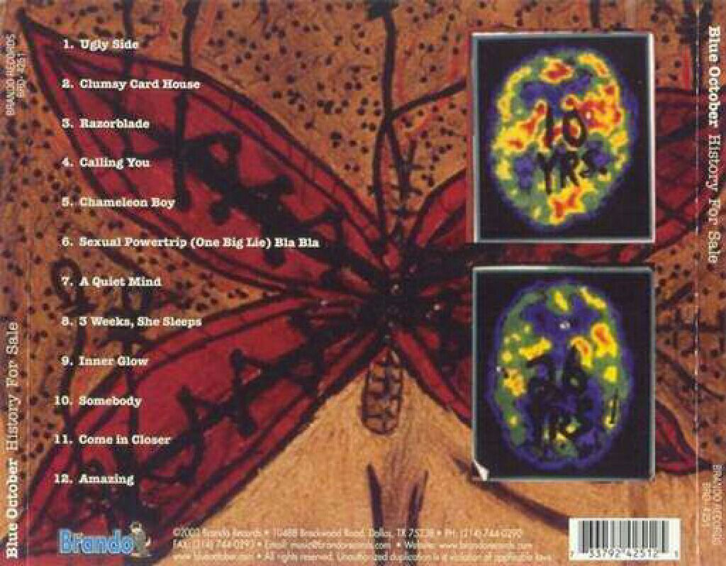 History For Sale - Blue October (CD/DVD) music collectible [Barcode 602498605868] - Main Image 2