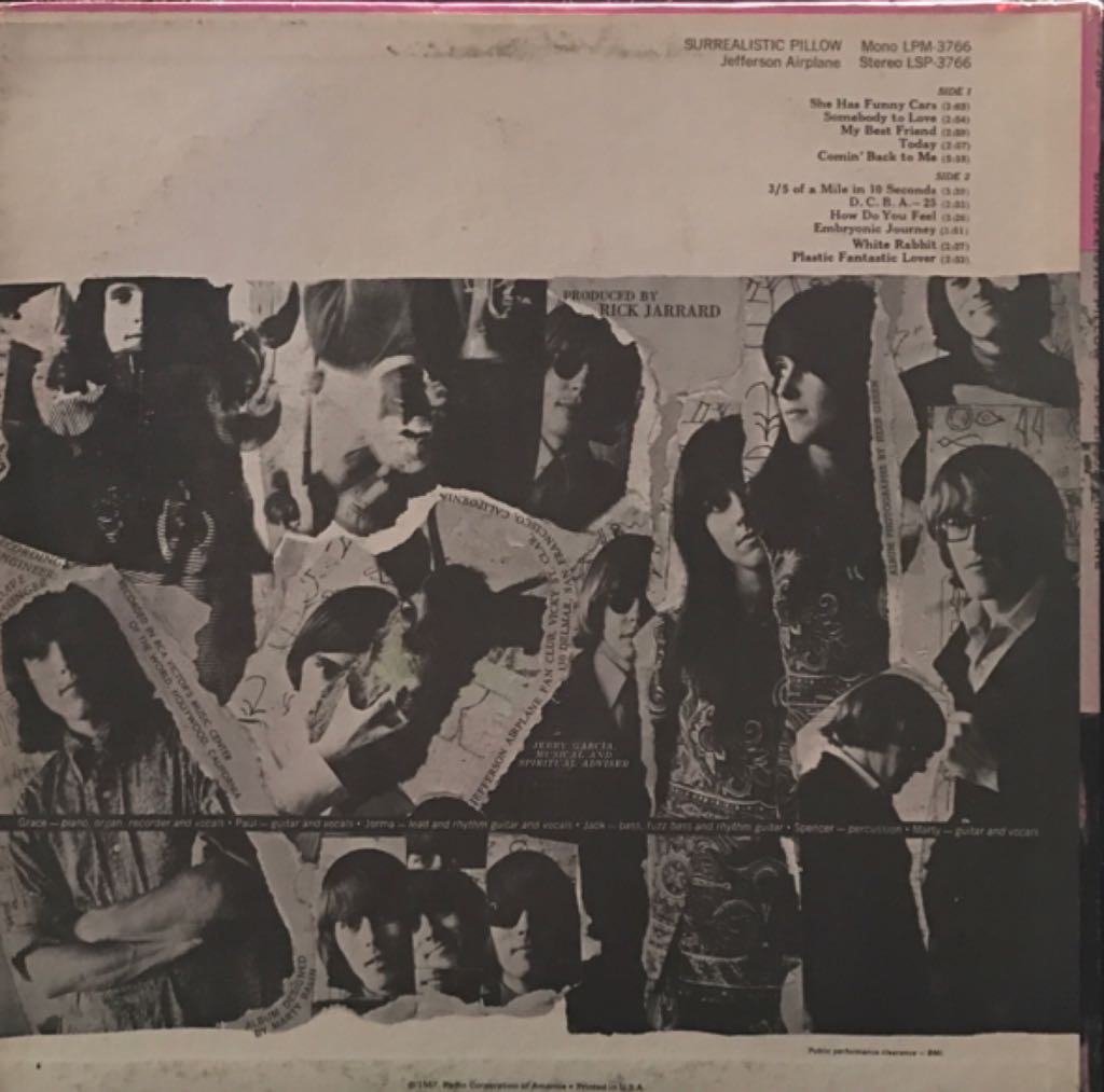 Surrealistic Pillow - Jefferson Airplane (12”) music collectible - Main Image 2