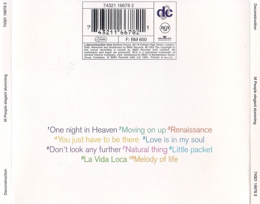 Elegant Slumming - M People (CD - 54) music collectible [Barcode 743211667821] - Main Image 2