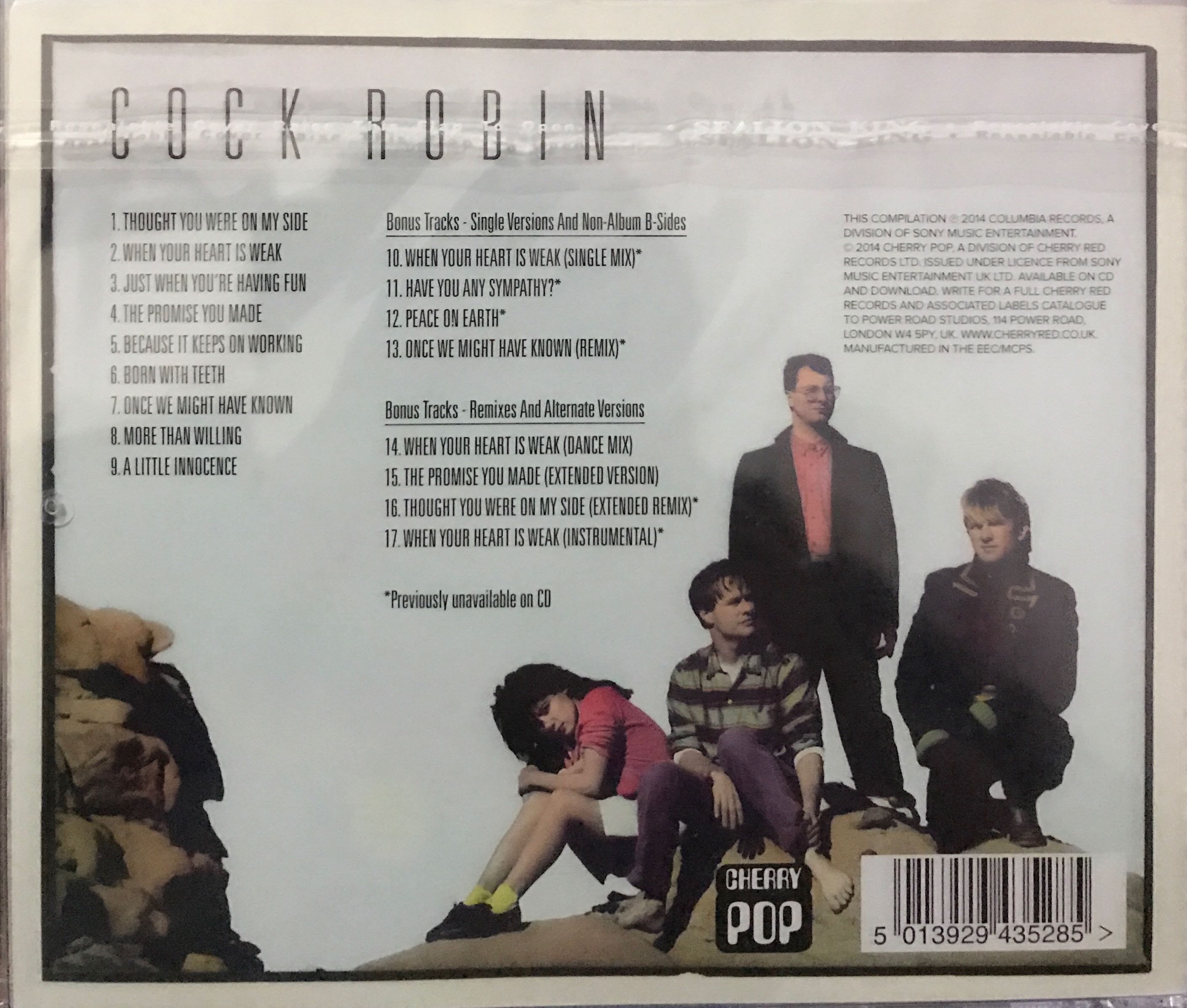 Cock Robin - Cock Robin (VinylDisc (vinyl CD)) music collectible [Barcode 5013929435285] - Main Image 2