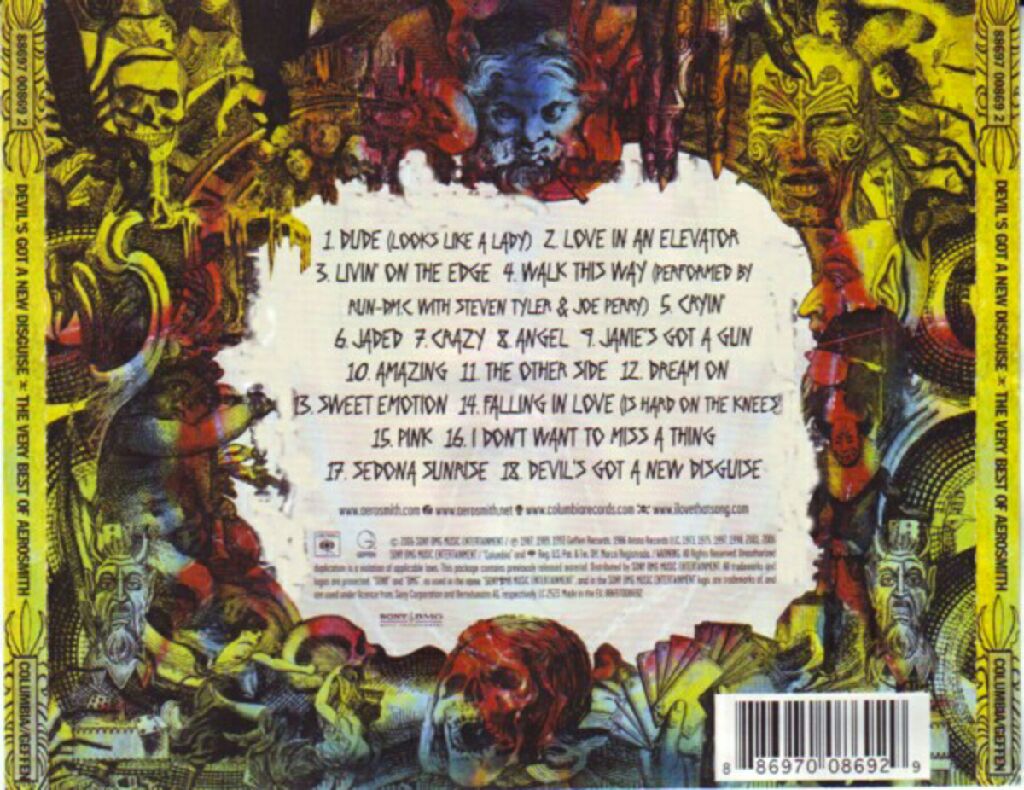 Devils Got a New Disguise: The Very Best of - Aerosmith (CD - 7912) music collectible [Barcode 886970086721] - Main Image 2