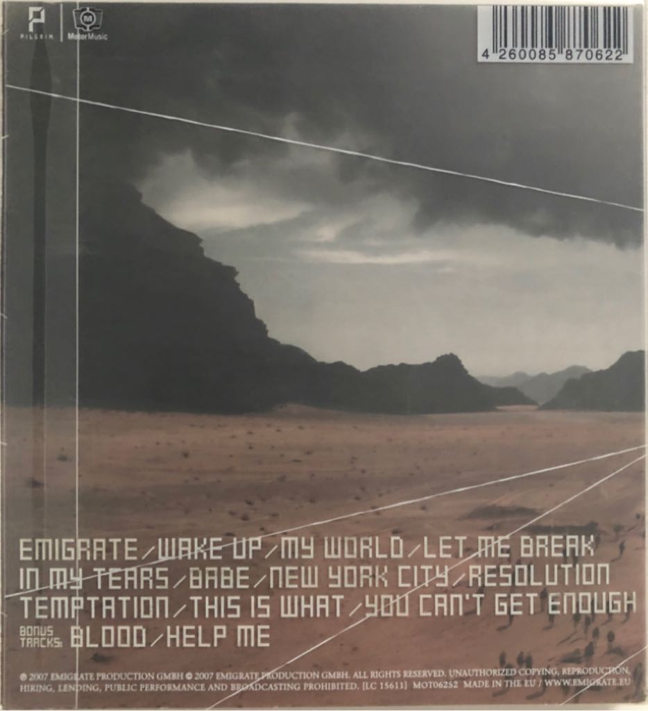 Emigrate - Emigrate (CD) music collectible [Barcode 4260085870622] - Main Image 2