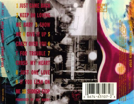 Sudden Stop - James, Colin (CD) music collectible [Barcode 066746310728] - Main Image 2