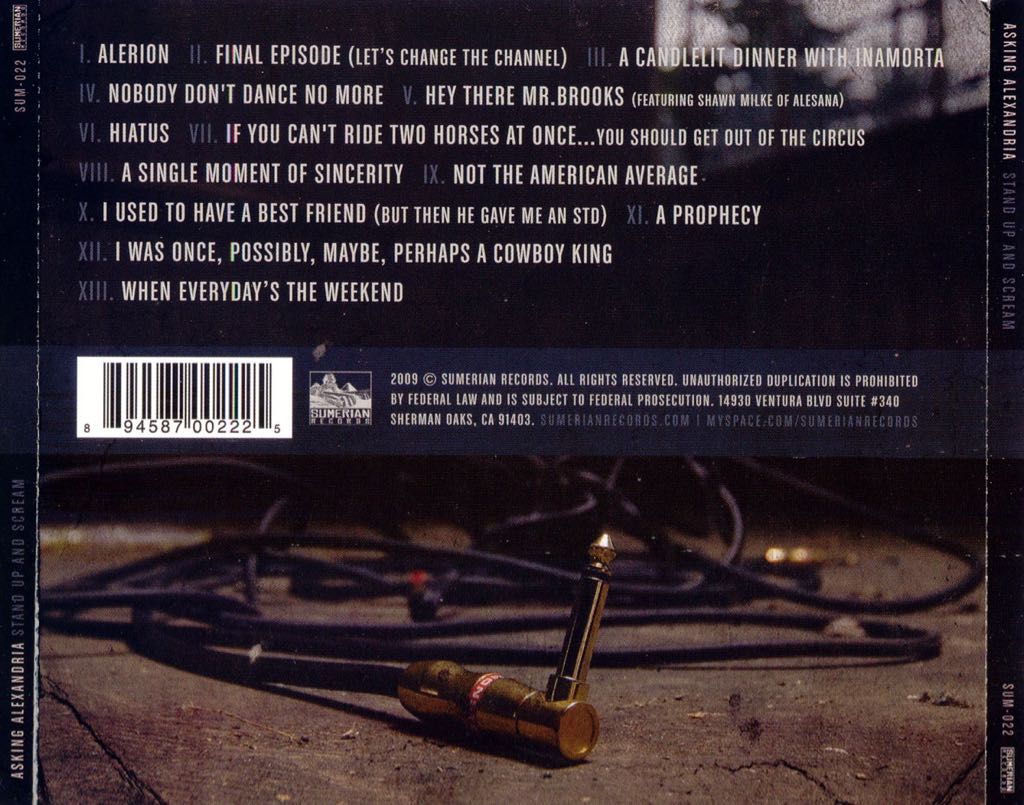 Stand Up And Scream - Asking Alexandria (49) music collectible - Main Image 2