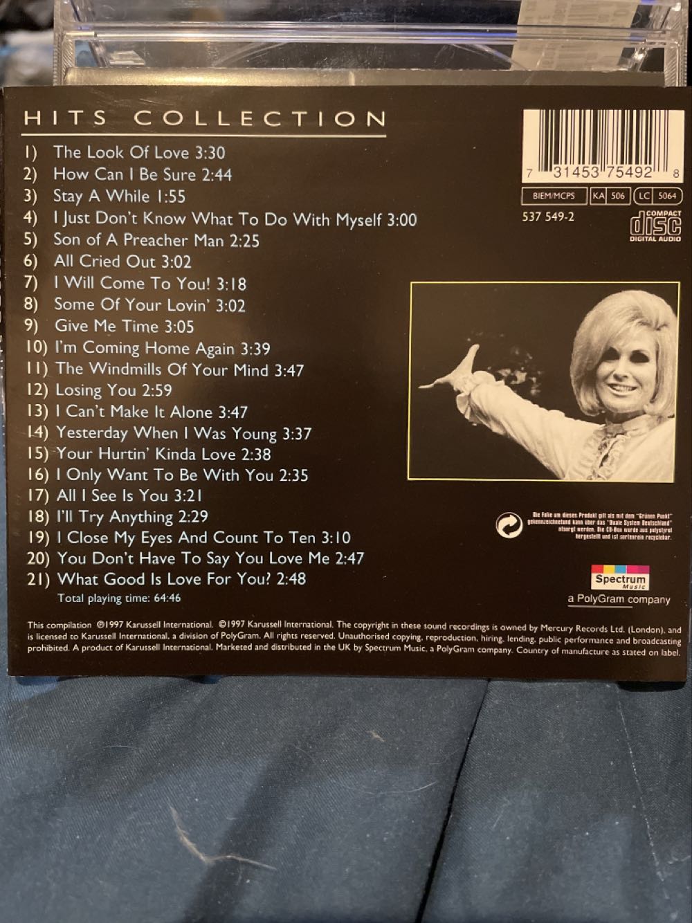 Hits Collection - Springfield, Dusty (CD - 65) music collectible [Barcode 731453754928] - Main Image 2